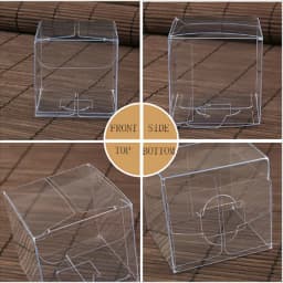 10pcs Wholesale NewClear PVC Box Packing Wedding/Christmas Favor Chocolate Candy Apple Gift Event Transparent Box/Case