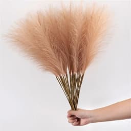 10PCS/Set 55CM Artificial Fluffy Pampas Grass Boho Decor Flower Fake Plant Reed Simulated Wedding Party Christmas Home Decor