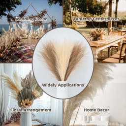 10PCS/Set 55CM Artificial Fluffy Pampas Grass Boho Decor Flower Fake Plant Reed Simulated Wedding Party Christmas Home Decor
