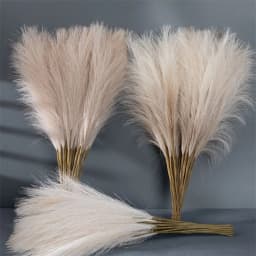 10PCS/Set 55CM Artificial Fluffy Pampas Grass Boho Decor Flower Fake Plant Reed Simulated Wedding Party Christmas Home Decor