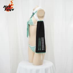 Anime Game Miku Cosplay Miku Formula Suits Cosplay Costume Girl Snow Christmas Roleplay Uniforms Bikini Set Cosplay