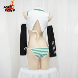 Anime Game Miku Cosplay Miku Formula Suits Cosplay Costume Girl Snow Christmas Roleplay Uniforms Bikini Set Cosplay