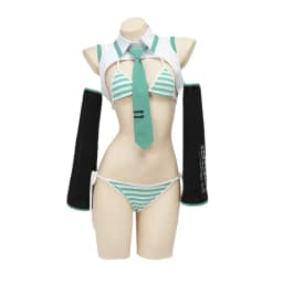 Anime Game Miku Cosplay Miku Formula Suits Cosplay Costume Girl Snow Christmas Roleplay Uniforms Bikini Set Cosplay