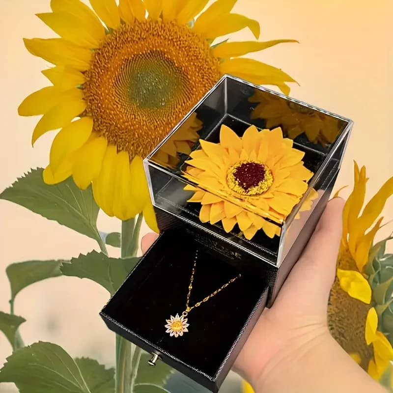 Sunflower necklace Party gift set Mother's Day, Nurses' Day, Thanksgiving, Christmas, fall gifts, anniversaries graduation gifts