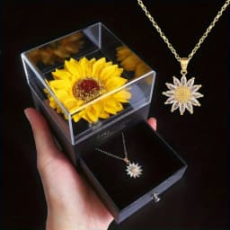 Sunflower necklace Party gift set Mother's Day, Nurses' Day, Thanksgiving, Christmas, fall gifts, anniversaries graduation gifts