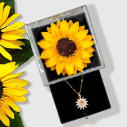 Sunflower necklace Party gift set Mother's Day, Nurses' Day, Thanksgiving, Christmas, fall gifts, anniversaries graduation gifts