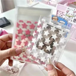 50/100PCS Star Printed Self-Sealing OPP Bags Scratch-Resistant Self-Adhesive Christmas New Year Fashionable Gift Packaging