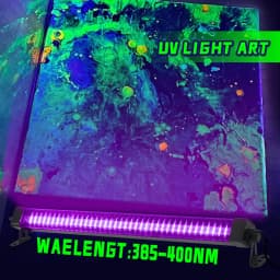 40/60/80 LED Black Light Tube - with switch, 360 degree rotation, UV lamp for glow party, body art, Halloween, Christmas holiday