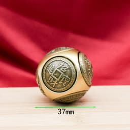 Rotating Six-Faced Chinese Lucky Coin Spinner Fidget Toy Stress Anxiety Relief Sensory Focus Tool For Birthday Christmas Gift