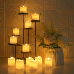 24/48 Pack Flameless Votive Candles Electric Battery Operated LED Tea Lights Fake Candle Warm White for Wedding Table Christmas