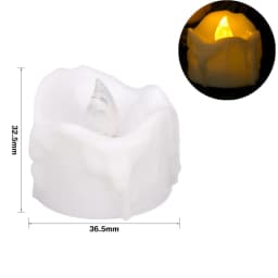 24/48 Pack Flameless Votive Candles Electric Battery Operated LED Tea Lights Fake Candle Warm White for Wedding Table Christmas