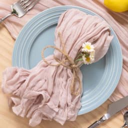 6pcs Cheesecloth Gauze Napkin Sage Green Table Placemat Setting Dining Wedding Party Banquet Christmas Banquets Table Cake Decor