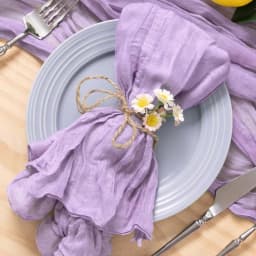 6pcs Cheesecloth Gauze Napkin Sage Green Table Placemat Setting Dining Wedding Party Banquet Christmas Banquets Table Cake Decor