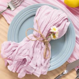 6pcs Cheesecloth Gauze Napkin Sage Green Table Placemat Setting Dining Wedding Party Banquet Christmas Banquets Table Cake Decor