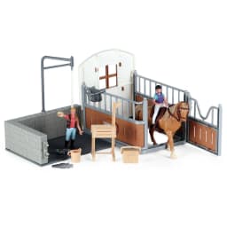 DIY Horse Race Model Horseman Farm Animal Figurines Action & Toy Figures ABS Emulation Toys for Children Christmas Birthday Gift