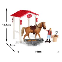 DIY Horse Race Model Horseman Farm Animal Figurines Action & Toy Figures ABS Emulation Toys for Children Christmas Birthday Gift