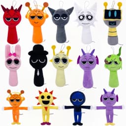 33styles Sprunki Plush Toys Sprunki Plush Doll Sprunki Game Pillow Kids Birthday Gifts Stuffed Dolls Christmas Gift