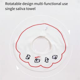 3Pcs Baby Crown Waterproof Saliva Bibs, 360 ° Rotatable Design - Specially Designed for Drooling Babies, Prevents Wetting of Clothes. Made of Pure Cotton with Exquisite Embroidery Craftsmanship. the Perfect Gift for Babies for Parties, Christmas, Thanksgiving, and New Year.