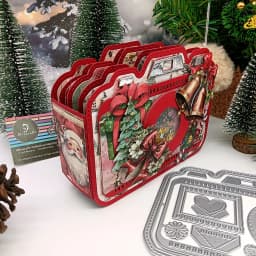 Alinacutle Camera Album Metal Cutting Die Cut for Christmas Gift Paper Craft Handmade Card Making DIY Greeting Card Scrapbooking