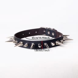 1pc Punk Gothic Necklace Rivet Choker Y2K For Men Women New Year Christmas Party Birthday Valentine's Day Lovers Gifts