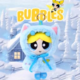 Genuine Powerpuff-Girls Plush Cape Doll Kawayii Blossom Bubbles Buttercup Cartoon Backpack Decorative Dolls Toys Christmas Gifts