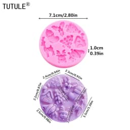 Christmas Little Bell Mold Christmas Series Fondant Sugar Cupcake Craft Silicone Molds Drop Glue Decorative Epoxy Resin Mold