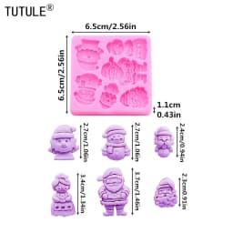 Christmas Little Bell Mold Christmas Series Fondant Sugar Cupcake Craft Silicone Molds Drop Glue Decorative Epoxy Resin Mold