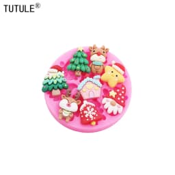 Christmas Little Bell Mold Christmas Series Fondant Sugar Cupcake Craft Silicone Molds Drop Glue Decorative Epoxy Resin Mold