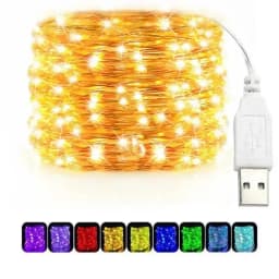 USB LED String Lights Copper Silver Wire Garland Light Waterproof LED Fairy Lights For Christmas Wedding Outdoor Decoration