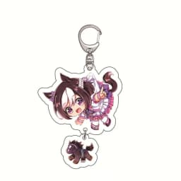 Diy PrettyDerby Anime Peripherals Customized Transparent Acrylic Board Figure Keychain Cartoon Desktop Ornament Christmas Gift