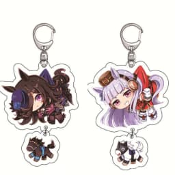 Diy PrettyDerby Anime Peripherals Customized Transparent Acrylic Board Figure Keychain Cartoon Desktop Ornament Christmas Gift
