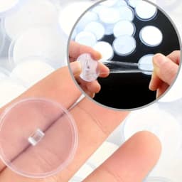 50 Piece Mini Transparent Ceiling Hooks - Easy to Install, Self-Adhesive and Traceless for DIY Decorations, Parties, Christmas