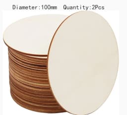 Diameter 1-10cm Wood Circles Unfinished Round Wood Discs for Wood Craft DIY Wedding Decoration Christmas Tree Ornaments