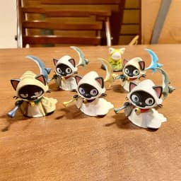 New In Stock Sickle Reaper Cat Twisted Egg Blind Box Reaper Shaped Cat Action Figure Collection Ornament Perfect Christmas Gifts