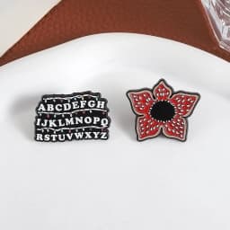 Sci-fi Horror American TV Series Enamel Pin Red Cannibal Flowers Christmas Lights Mug Brooches Lapel Badge Jewelry Gifts