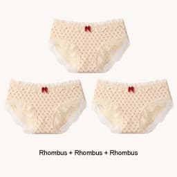 Triangular Panties Set Pack Christmas Day Women Underwear Women's Cotton Briefs Lingerie Sexy Underpants Seamless Lace Intimates