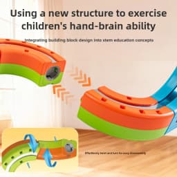 DIY Assemble Magnetic Track Train Toys for Kids Electronic Magical Rail Car Construction Children Educational Toy Christmas Gift