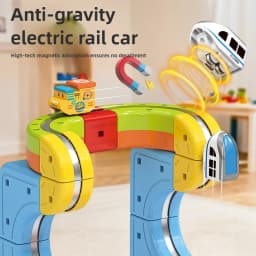 DIY Assemble Magnetic Track Train Toys for Kids Electronic Magical Rail Car Construction Children Educational Toy Christmas Gift