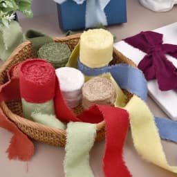 5Meter 4cm Hand-Torn Frayed Edge Cotton Linen Ribbon for Wedding Invitation Bouquets Wrapping Christmas Day Gifts Decorations