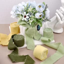 5Meter 4cm Hand-Torn Frayed Edge Cotton Linen Ribbon for Wedding Invitation Bouquets Wrapping Christmas Day Gifts Decorations