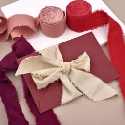 5Meter 4cm Hand-Torn Frayed Edge Cotton Linen Ribbon for Wedding Invitation Bouquets Wrapping Christmas Day Gifts Decorations