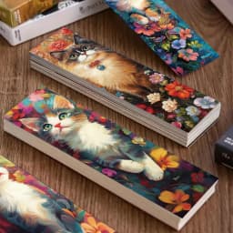 32pcs, Flower Cat Bookmark, Suitable for Back-to-School Season, Christmas, Halloween, Teachers, Readers, and Birthdays.