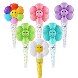 30 Handheld Balloons, Birthday Gift Balloons, Halloween & Christmas Decorations, Daisy Face Design, Kids Party Supplies