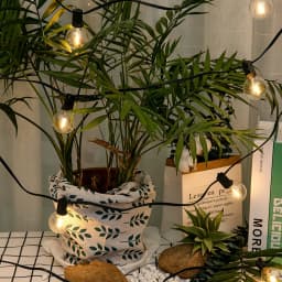 G40 Outdoor LED String Light EU Plug Shatterproof IP44 Waterproof Garden String Light for Christmas Party Patio Decor Atmosphere