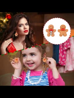 10/20Pcs Christmas Gingerbread Man Resin Flatback Cabochon Figurine Scrapbook Xmas Decoration Ornaments DIY Jewelry Accessories