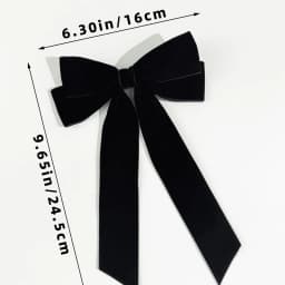 Vintage Velvet Bow Hairpins Barrettes For Girls Wedding Long Ribbon Korean Hair Clip Hairgrip Accessories Christmas party hair