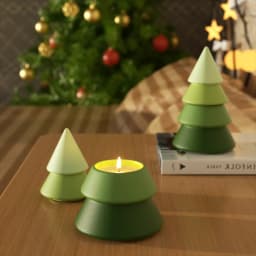 Nicole Christmas Tree Candle Jar with Lid Concrete Silicone Mold DIY Handmade Jesmonite and Cement Christmas Mould