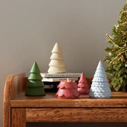 Nicole Christmas Tree Candle Jar with Lid Concrete Silicone Mold DIY Handmade Jesmonite and Cement Christmas Mould