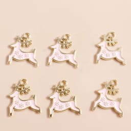 10pcs Mix Enamel Christmas Charms Noel Star Hats Santa Claus Pendants for Diy Jewelry Making Necklace Earring Making Accessories