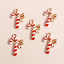 10pcs Mix Enamel Christmas Charms Noel Star Hats Santa Claus Pendants for Diy Jewelry Making Necklace Earring Making Accessories